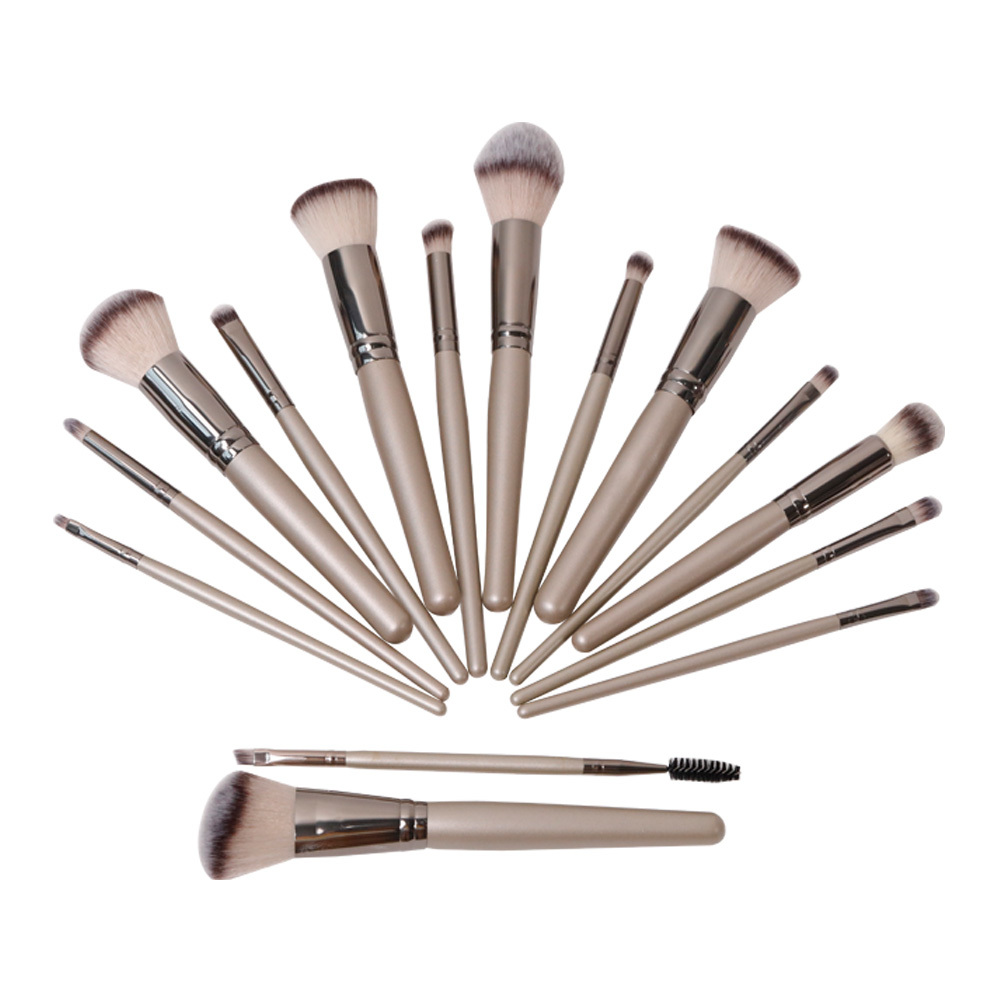 Durable and brown 13Psc makeup brushes in bulk wholesale