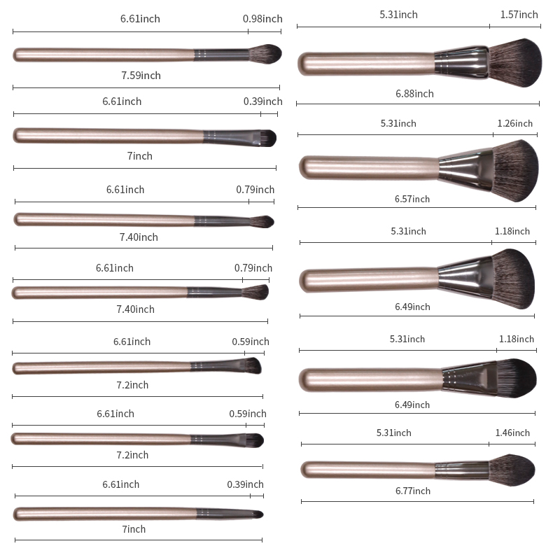GLEAMUSE New full set professional makeup brushes manufacturers used for face painting-2