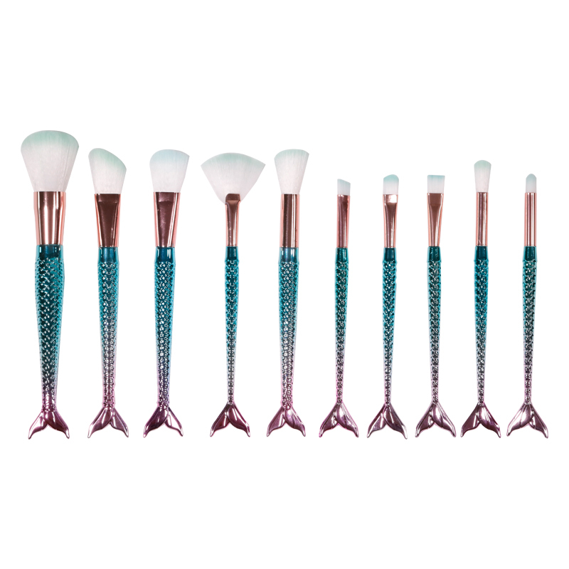 High quality 10 makeup brush set in bulk wholesale