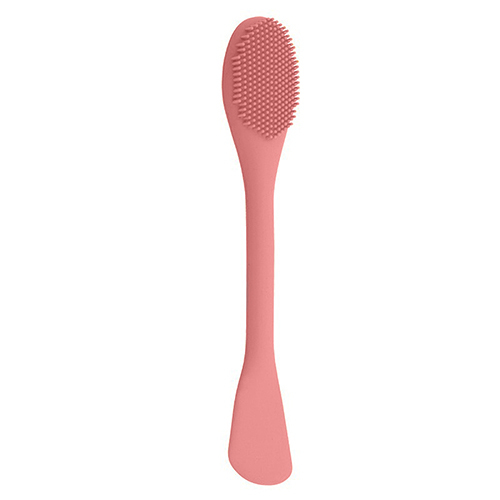 pink facial brush handle
